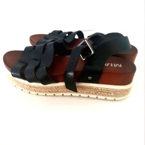 Mia Sharlot Women's Black Sandals Size 9.5M